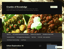 Tablet Screenshot of crumbsofknowledge.com